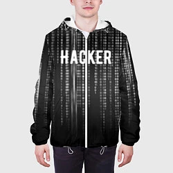 Куртка с капюшоном мужская Hacker, цвет: 3D-белый — фото 2