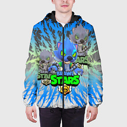 Куртка с капюшоном мужская Brawl stars, цвет: 3D-черный — фото 2