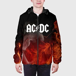 Куртка с капюшоном мужская AC DC, цвет: 3D-черный — фото 2