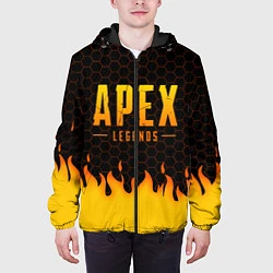 Куртка с капюшоном мужская APEX LEGENDS, цвет: 3D-черный — фото 2
