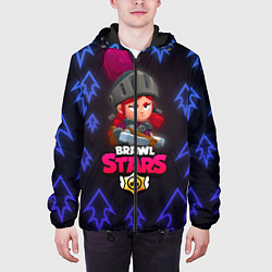 Куртка с капюшоном мужская Brawl Stars Shadow Knight Jassie, цвет: 3D-черный — фото 2