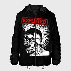 Куртка с капюшоном мужская The Exploited, цвет: 3D-черный