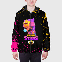 Куртка с капюшоном мужская BRAWL STARS SANDY, цвет: 3D-черный — фото 2