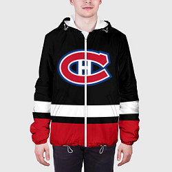 Куртка с капюшоном мужская Монреаль Канадиенс, цвет: 3D-белый — фото 2