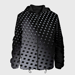 Куртка с капюшоном мужская Текстура, цвет: 3D-черный