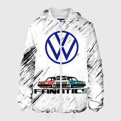 Куртка с капюшоном мужская Volkswagen, цвет: 3D-белый