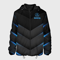 Куртка с капюшоном мужская Mercedes-AMG, цвет: 3D-черный