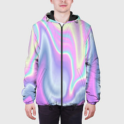 Куртка с капюшоном мужская Vaporwave, цвет: 3D-черный — фото 2