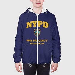 Куртка с капюшоном мужская Бруклин 9-9 департамент NYPD, цвет: 3D-белый — фото 2