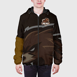 Куртка с капюшоном мужская Форма Bear, цвет: 3D-черный — фото 2