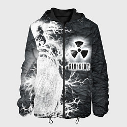 Куртка с капюшоном мужская Сталкер, цвет: 3D-черный