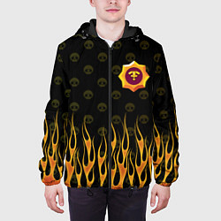 Куртка с капюшоном мужская Brawl stars Нет сигнала, цвет: 3D-черный — фото 2