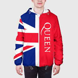 Куртка с капюшоном мужская Queen, цвет: 3D-белый — фото 2