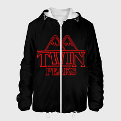 Куртка с капюшоном мужская Twin Peaks, цвет: 3D-белый