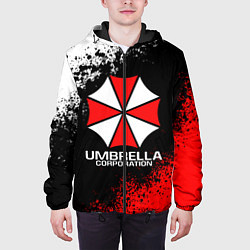 Куртка с капюшоном мужская RESIDENT EVIL UMBRELLA, цвет: 3D-черный — фото 2