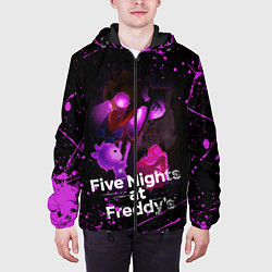 Куртка с капюшоном мужская FIVE NIGHTS AT FREDDYS, цвет: 3D-черный — фото 2