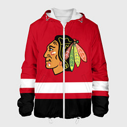 Куртка с капюшоном мужская Chicago Blackhawks, цвет: 3D-белый