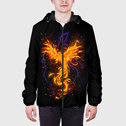 Куртка с капюшоном мужская Phoenix, цвет: 3D-черный — фото 2