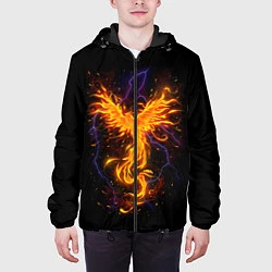 Куртка с капюшоном мужская Phoenix, цвет: 3D-черный — фото 2