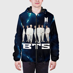 Куртка с капюшоном мужская BTS, цвет: 3D-черный — фото 2