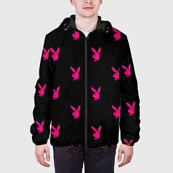 Куртка с капюшоном мужская PLAYBOY, цвет: 3D-черный — фото 2