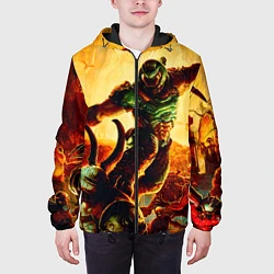 Куртка с капюшоном мужская Doom Eternal, цвет: 3D-черный — фото 2