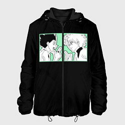 Куртка с капюшоном мужская Hunter x Hunter Гон и Киллуа, цвет: 3D-черный