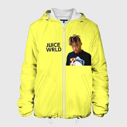 Куртка с капюшоном мужская Juice WRLD, цвет: 3D-белый