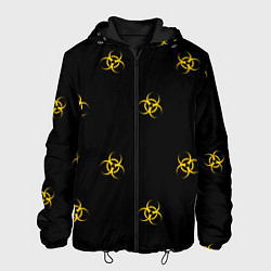 Куртка с капюшоном мужская EPIDEMIC BIOHAZARD, цвет: 3D-черный