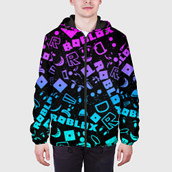 Куртка с капюшоном мужская Roblox, цвет: 3D-черный — фото 2