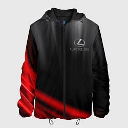 Куртка с капюшоном мужская LEXUS, цвет: 3D-черный