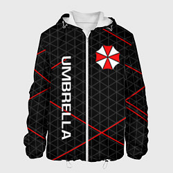 Куртка с капюшоном мужская UMBRELLA CORP, цвет: 3D-белый