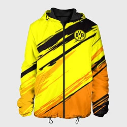Куртка с капюшоном мужская FC Borussia, цвет: 3D-черный