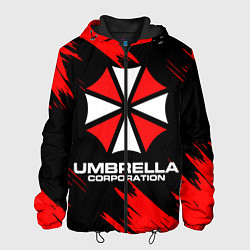 Куртка с капюшоном мужская Umbrella Corporation, цвет: 3D-черный