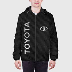 Куртка с капюшоном мужская Toyota CARBON, цвет: 3D-черный — фото 2