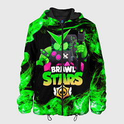 Куртка с капюшоном мужская Brawl Stars Virus 8-Bit, цвет: 3D-черный