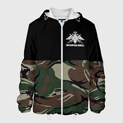 Куртка с капюшоном мужская Пограничные Войска камуфляж, цвет: 3D-белый