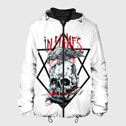 Куртка с капюшоном мужская In Flames, цвет: 3D-черный