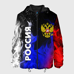 Куртка с капюшоном мужская РОССИЯ, цвет: 3D-черный