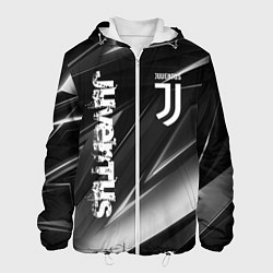 Куртка с капюшоном мужская JUVENTUS, цвет: 3D-белый