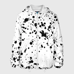 Куртка с капюшоном мужская Далматинец, цвет: 3D-белый