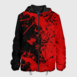 Куртка с капюшоном мужская Кровь врага, цвет: 3D-черный
