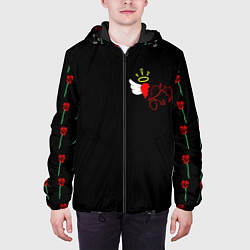 Куртка с капюшоном мужская Добро и зло, Payton Moormeier, цвет: 3D-черный — фото 2
