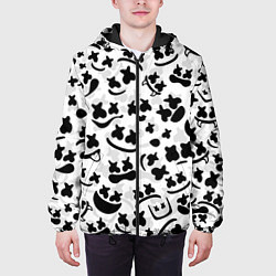 Куртка с капюшоном мужская MARSHMELLO FACE, цвет: 3D-черный — фото 2