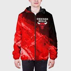 Куртка с капюшоном мужская CHICAGO BULLS, цвет: 3D-черный — фото 2