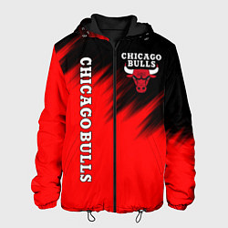 Куртка с капюшоном мужская CHICAGO BULLS, цвет: 3D-черный