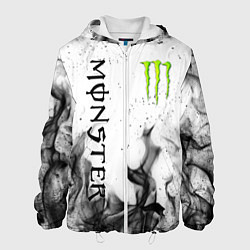 Куртка с капюшоном мужская MONSTER ENERGY, цвет: 3D-белый