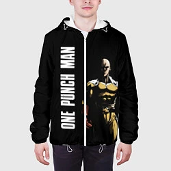 Куртка с капюшоном мужская One Punch Man, цвет: 3D-белый — фото 2
