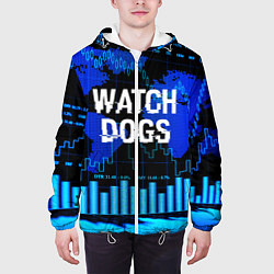 Куртка с капюшоном мужская Watch Dogs, цвет: 3D-белый — фото 2
