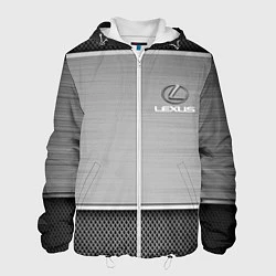 Куртка с капюшоном мужская LEXUS, цвет: 3D-белый